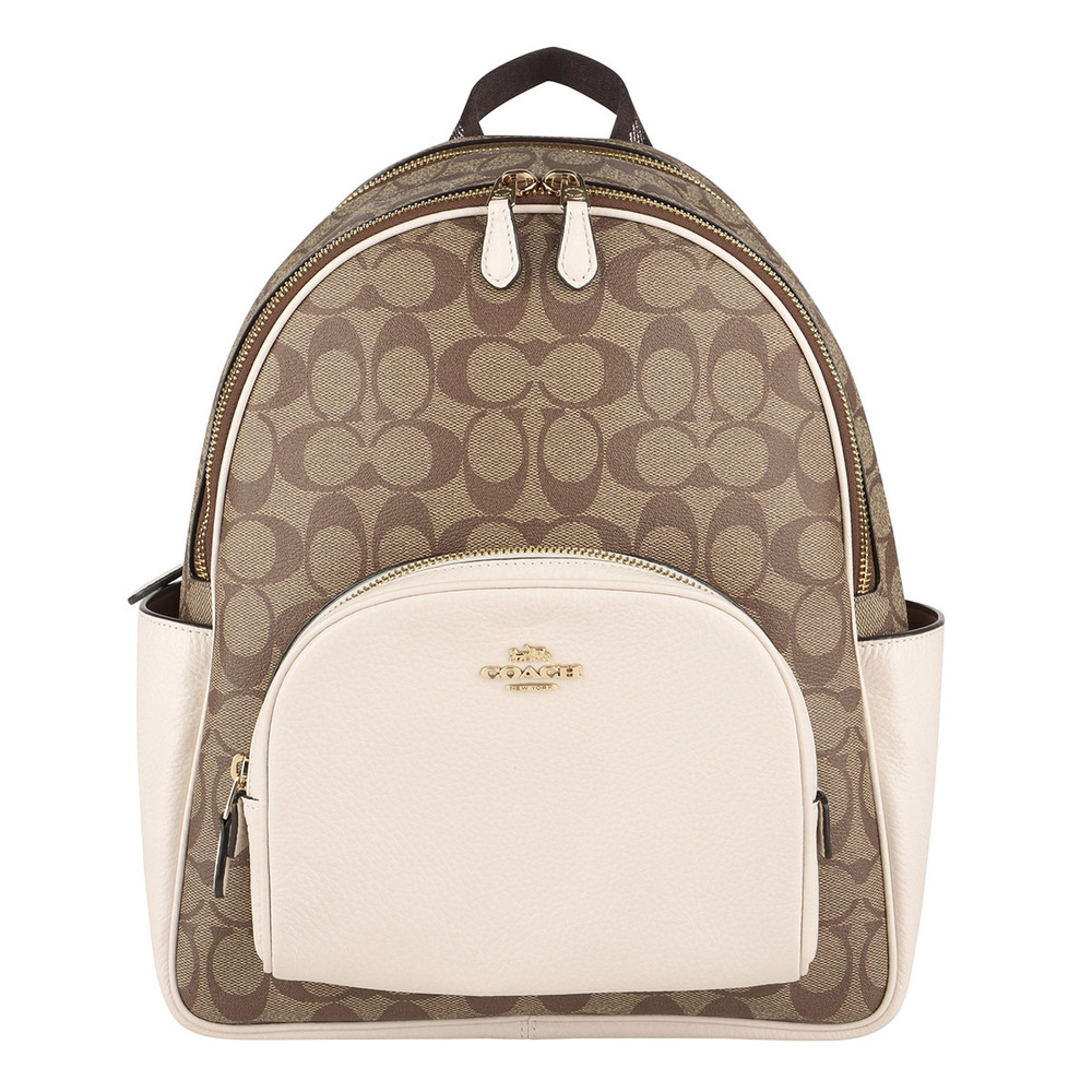 Coach Signature Rucksack Brown White